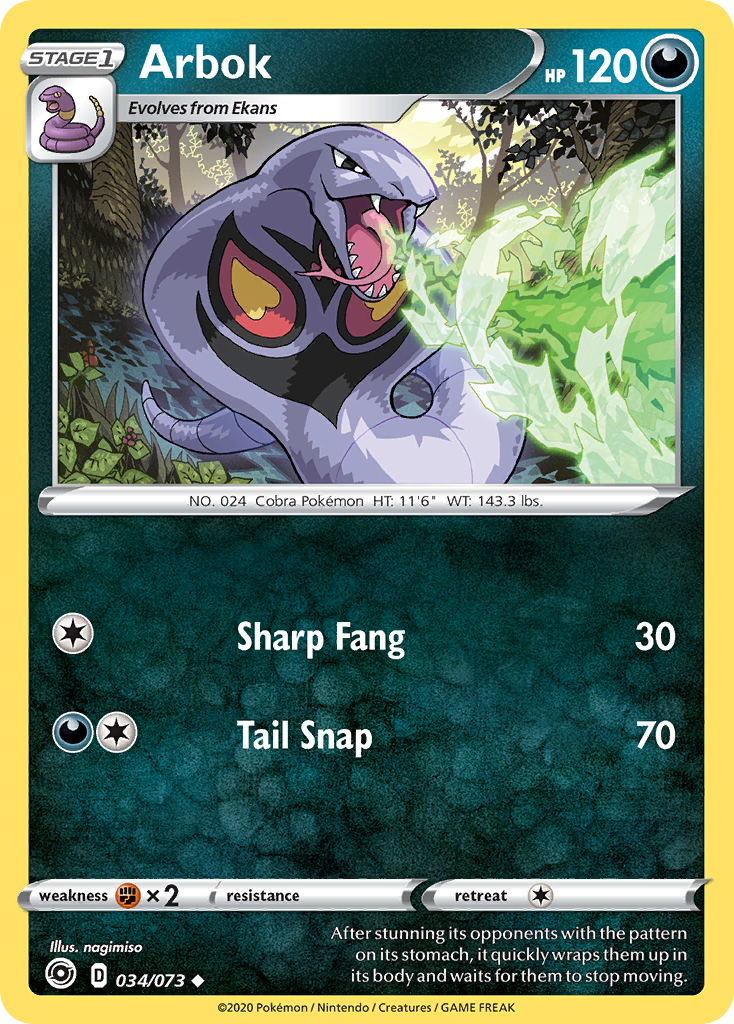 Arbok (034/073) [Sword & Shield: Champion's Path] | Game Haven TX