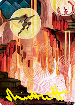Thrill of Possibility Art Card (Gold-Stamped Signature) [Strixhaven: School of Mages Art Series] | Game Haven TX