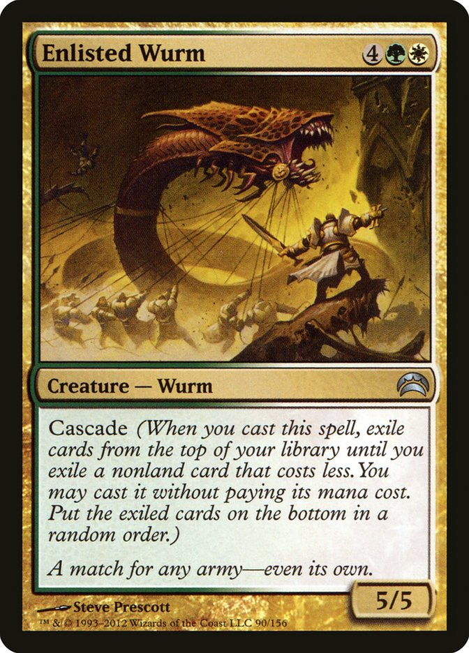 Enlisted Wurm [Planechase 2012] | Game Haven TX