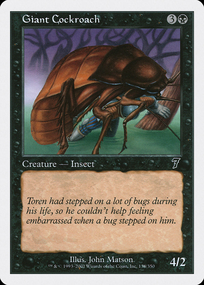 Giant Cockroach [Seventh Edition] | Game Haven TX
