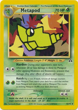 Metapod (42/75) [Neo Discovery Unlimited] | Game Haven TX