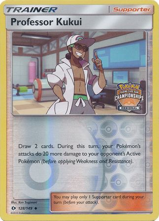 Professor Kukui (128/149) (Regional Championship Promo) [Sun & Moon: Base Set] | Game Haven TX