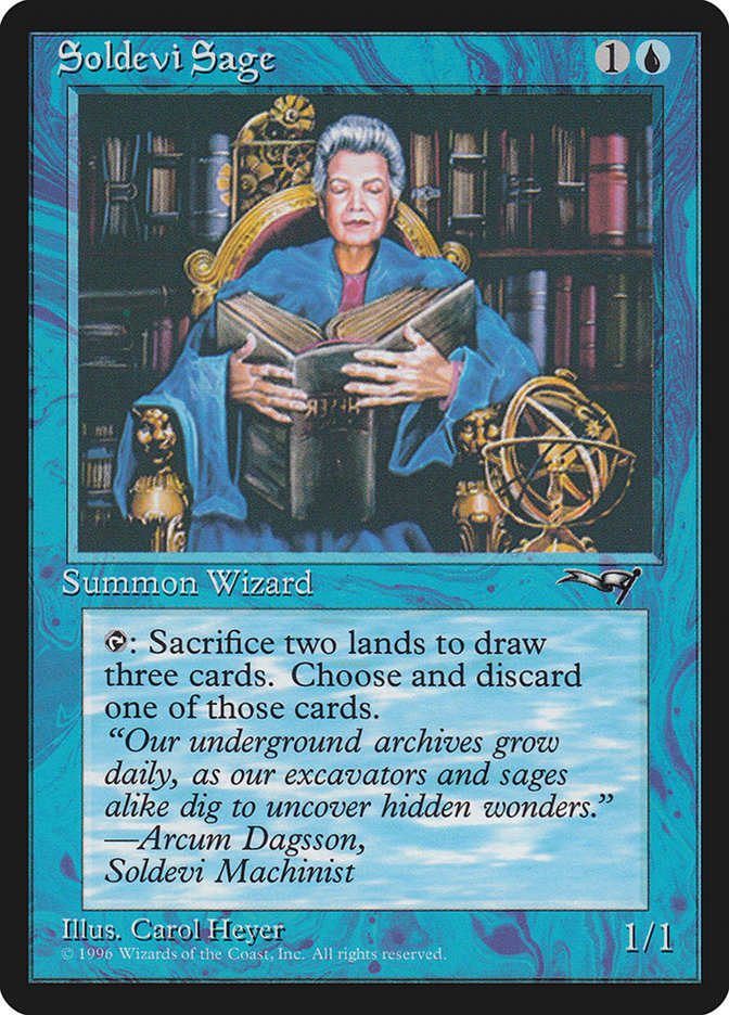 Soldevi Sage (Sitting) [Alliances] | Game Haven TX