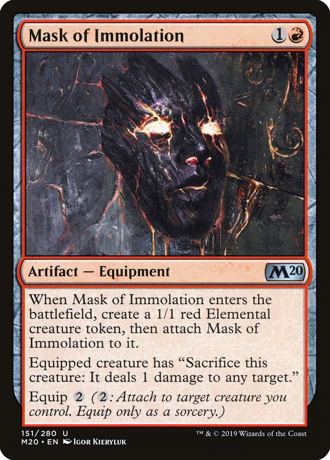 Mask of Immolation [Core Set 2020] | Game Haven TX