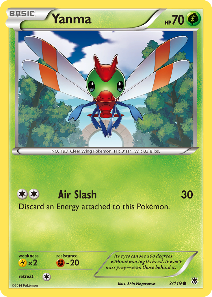 Yanma (3/119) [XY: Phantom Forces] | Game Haven TX