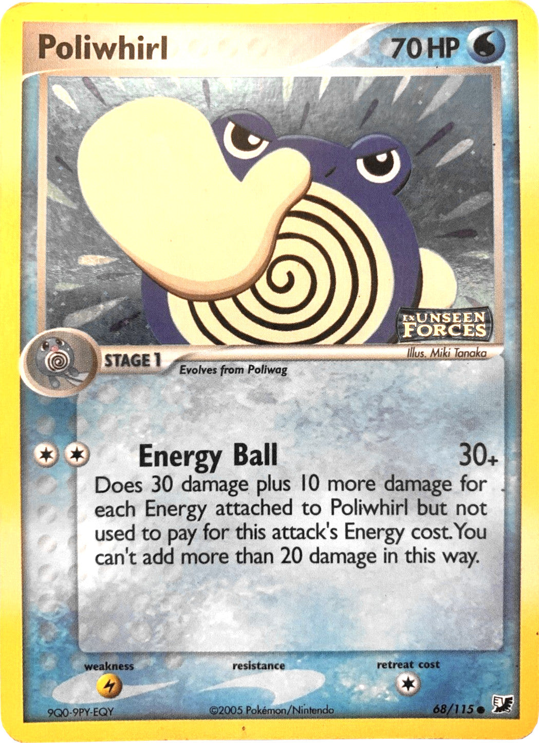 Poliwhirl (68/115) (Stamped) [EX: Unseen Forces] | Game Haven TX