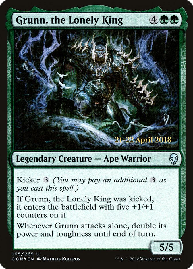 Grunn, the Lonely King [Dominaria Promos] | Game Haven TX