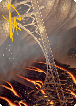 Rustvale Bridge Art Card (Gold-Stamped Signature) [Modern Horizons 2 Art Series] | Game Haven TX