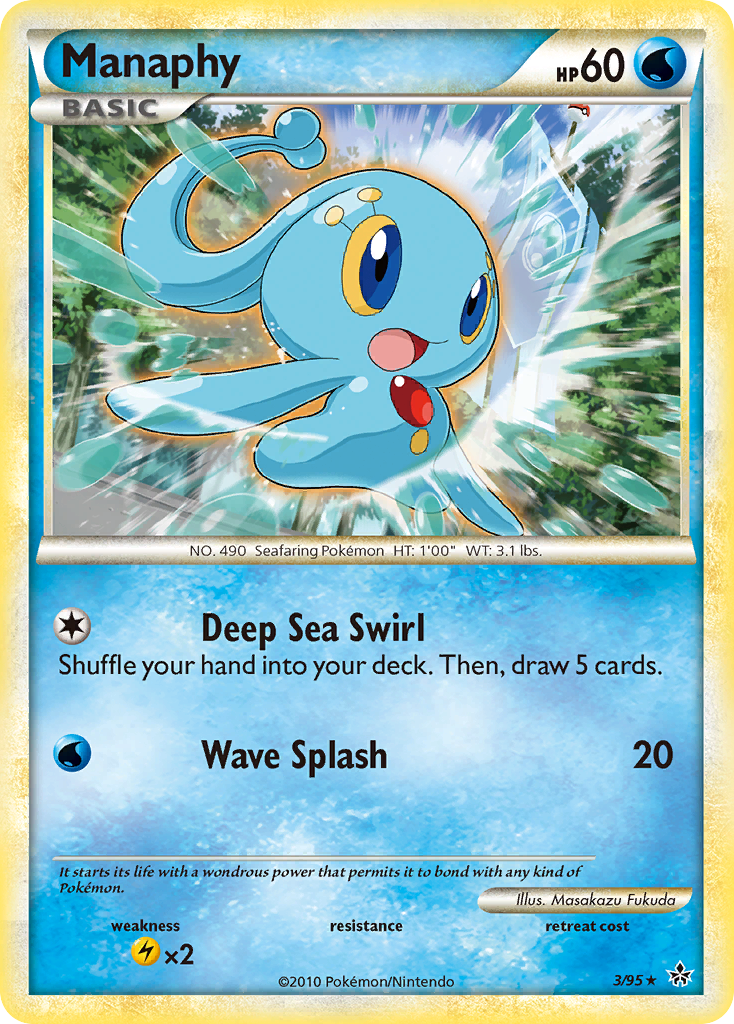 Manaphy (3/95) [HeartGold & SoulSilver: Unleashed] | Game Haven TX