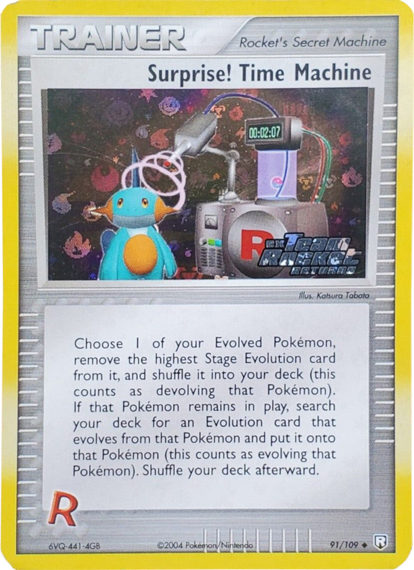 Surprise! Time Machine (91/109) (Stamped) [EX: Team Rocket Returns] | Game Haven TX