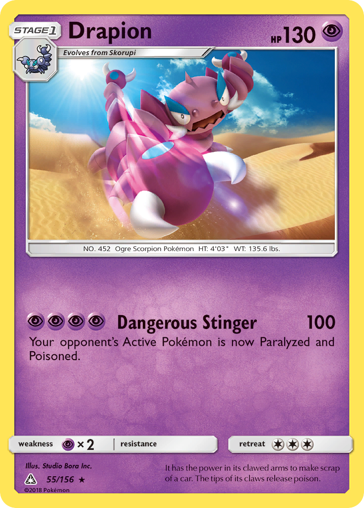 Drapion (55/156) [Sun & Moon: Ultra Prism] | Game Haven TX