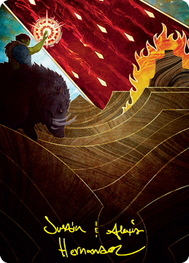 Stone Rain Art Card (Gold-Stamped Signature) [Strixhaven: School of Mages Art Series] | Game Haven TX