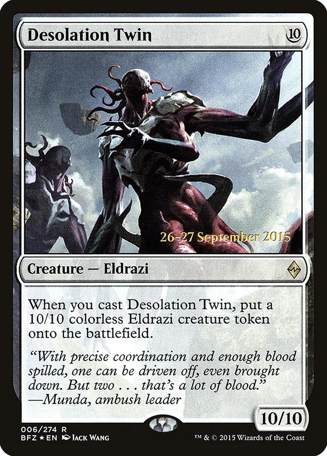 Desolation Twin [Battle for Zendikar Promos] | Game Haven TX