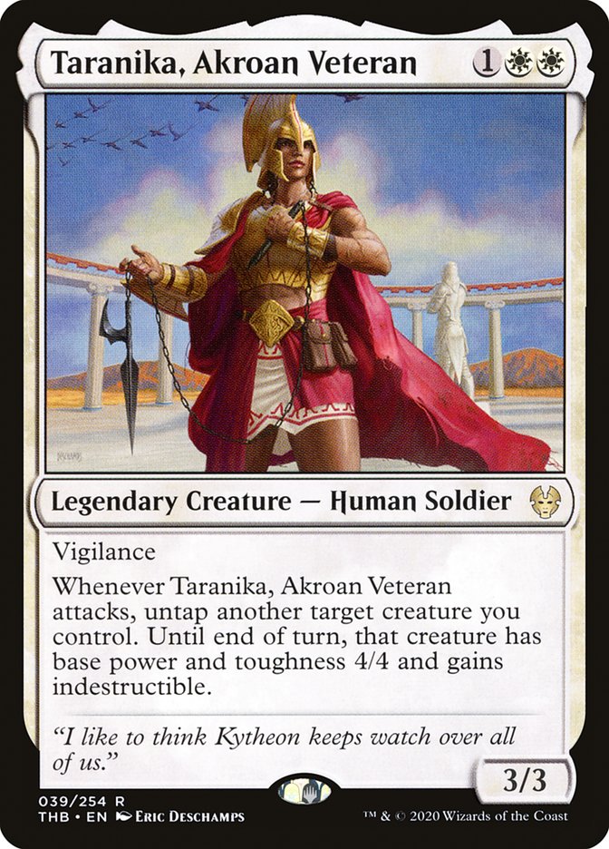 Taranika, Akroan Veteran [Theros Beyond Death] | Game Haven TX