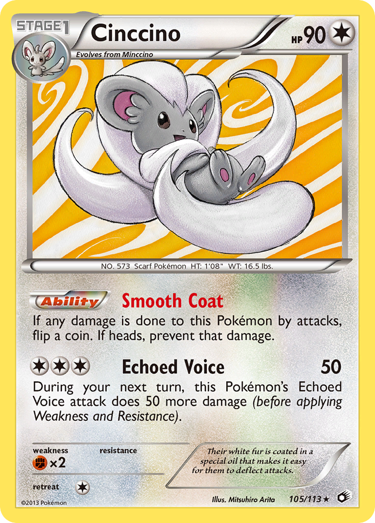 Cinccino (105/113) [Black & White: Legendary Treasures] | Game Haven TX