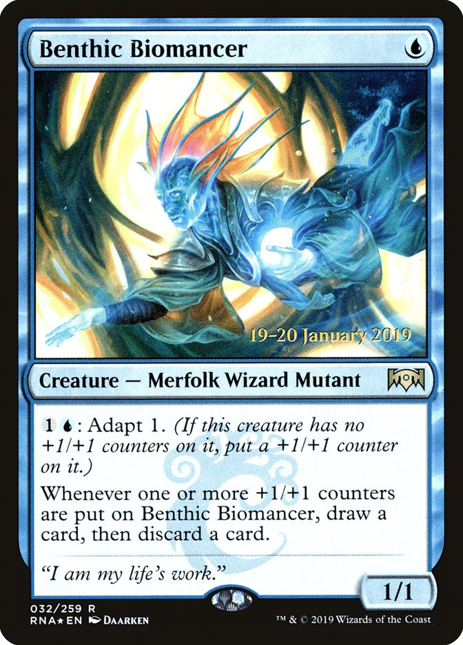Benthic Biomancer [Ravnica Allegiance Promos] | Game Haven TX