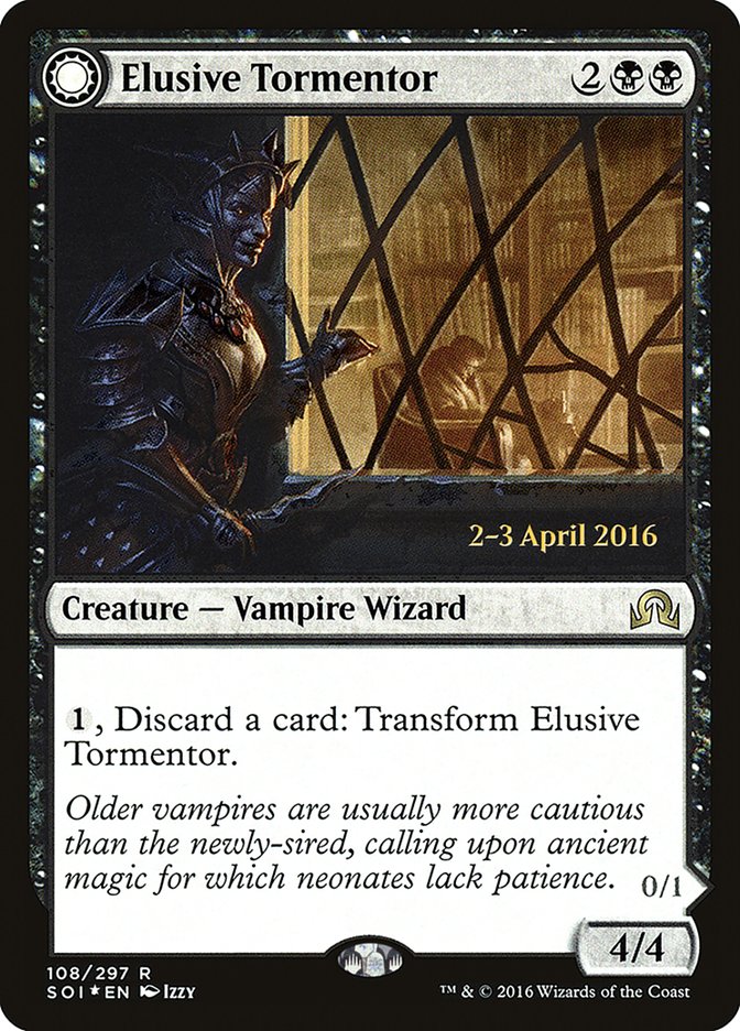 Elusive Tormentor // Insidious Mist [Shadows over Innistrad Promos] | Game Haven TX