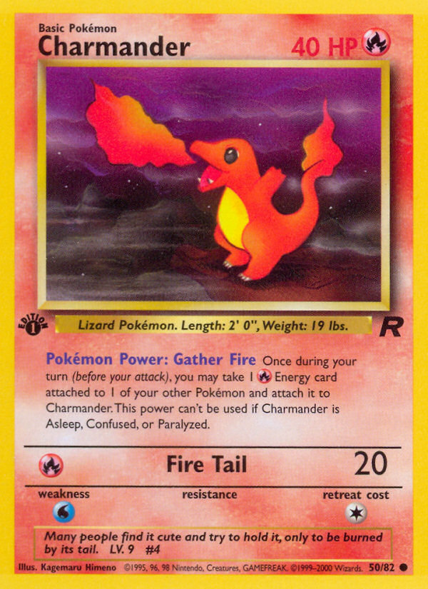 Charmander (50/82) [Team Rocket 1st Edition] | Game Haven TX