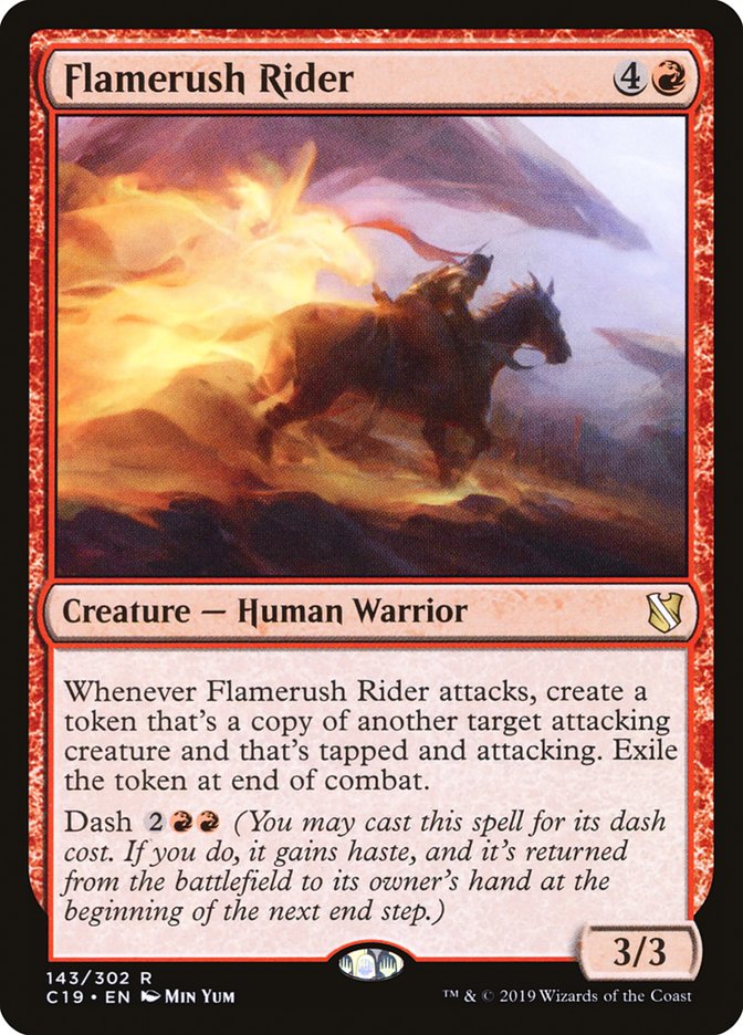 Flamerush Rider [Commander 2019] | Game Haven TX