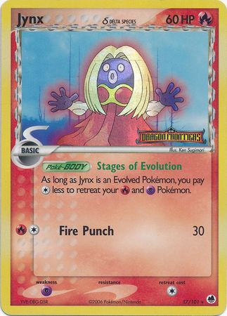 Jynx (17/101) (Delta Species) (Stamped) [EX: Dragon Frontiers] | Game Haven TX