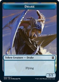 Drake // Goblin Construct Double-sided Token [Zendikar Rising Tokens] | Game Haven TX