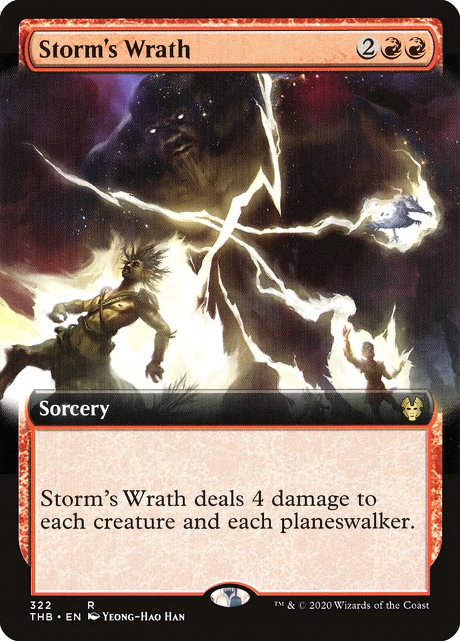 Storm's Wrath (Extended Art) [Theros Beyond Death] | Game Haven TX