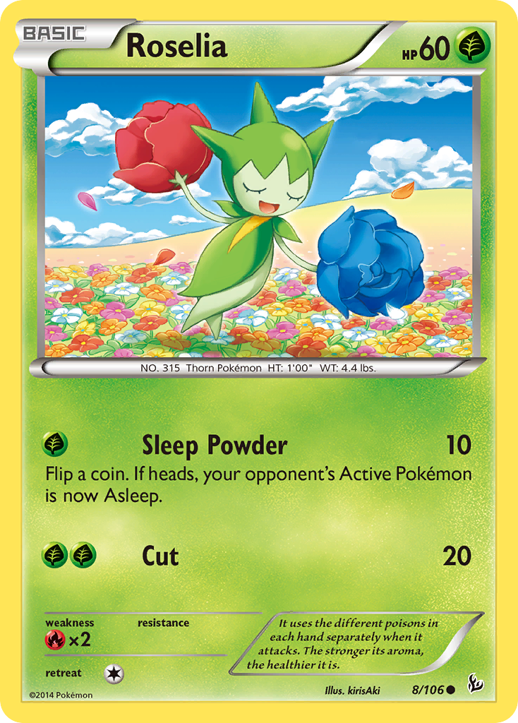 Roselia (8/106) [XY: Flashfire] | Game Haven TX