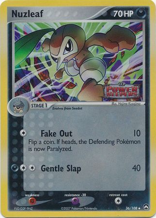 Nuzleaf (36/108) (Stamped) [EX: Power Keepers] | Game Haven TX