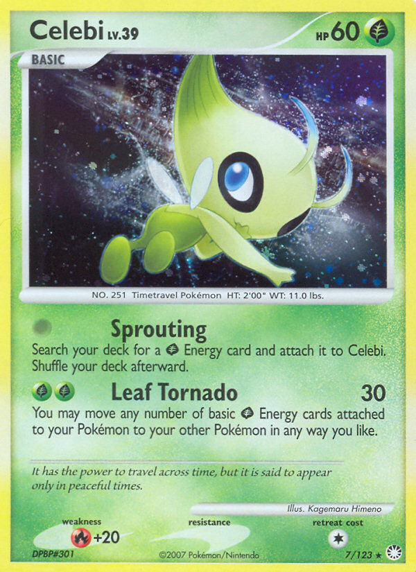 Celebi (7/123) [Diamond & Pearl: Mysterious Treasures] | Game Haven TX