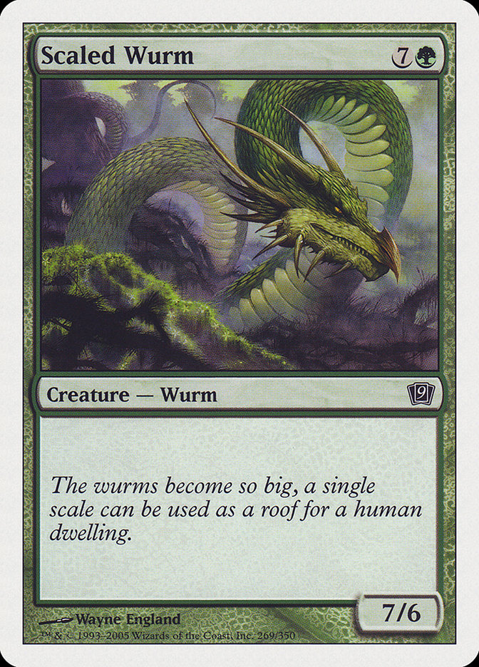 Scaled Wurm [Ninth Edition] | Game Haven TX