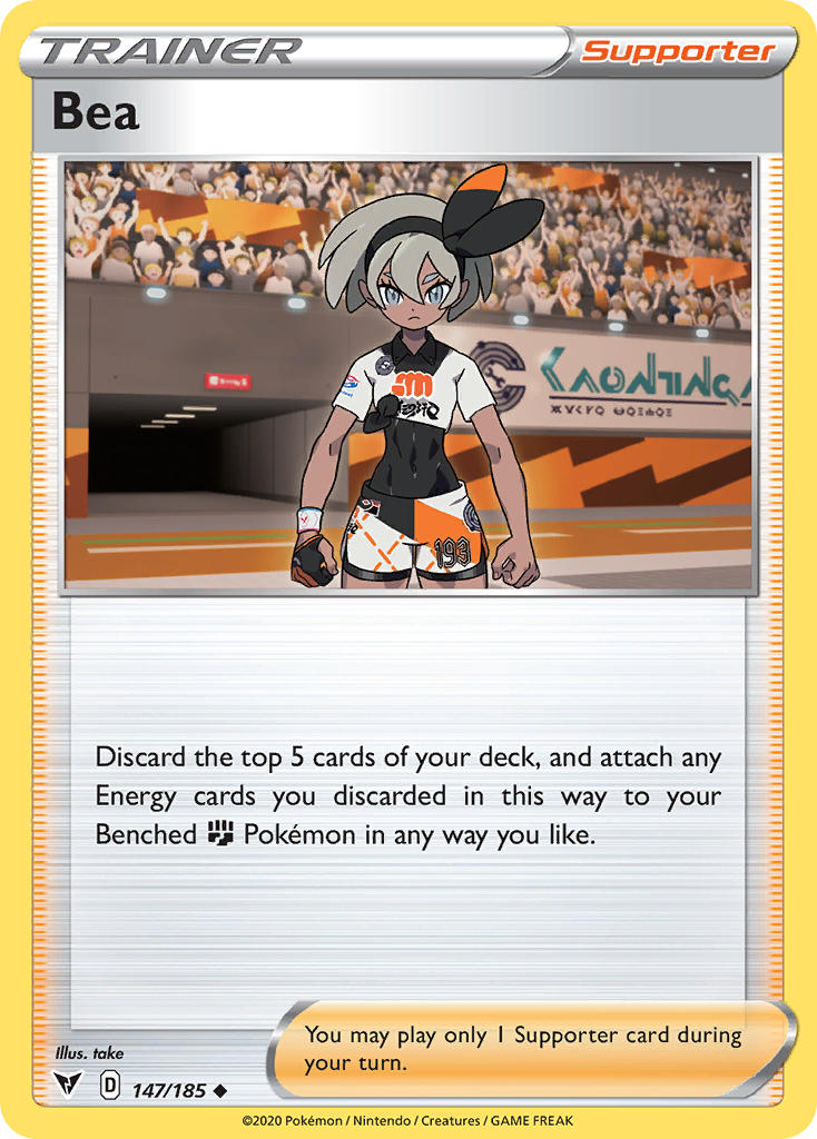 Bea (147/185) [Sword & Shield: Vivid Voltage] | Game Haven TX