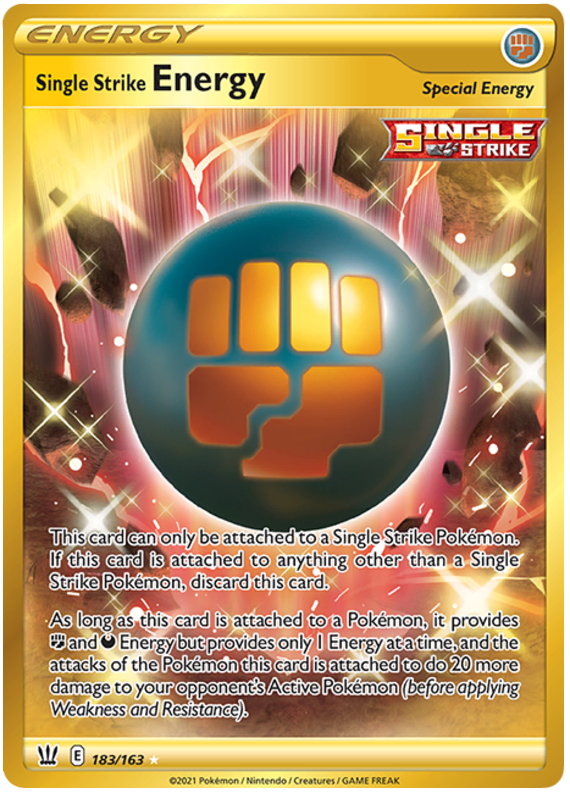 Single Strike Energy (183/163) [Sword & Shield: Battle Styles] | Game Haven TX