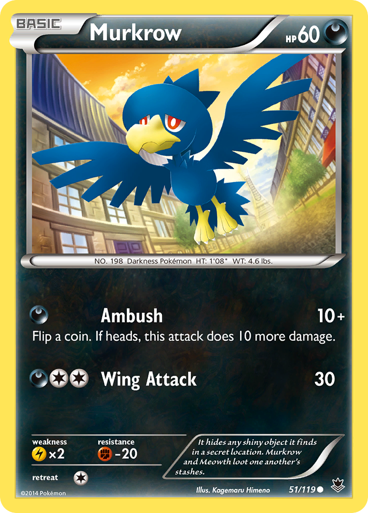 Murkrow (51/119) [XY: Phantom Forces] | Game Haven TX