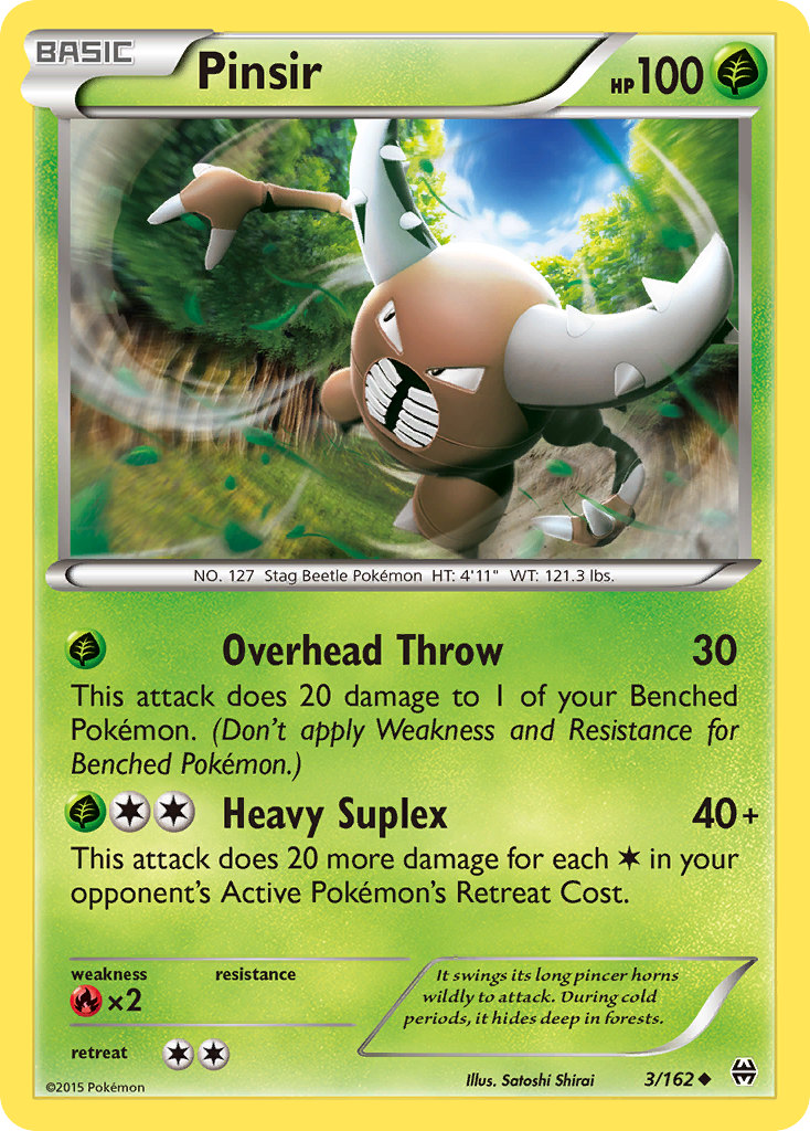 Pinsir (3/162) [XY: BREAKthrough] | Game Haven TX