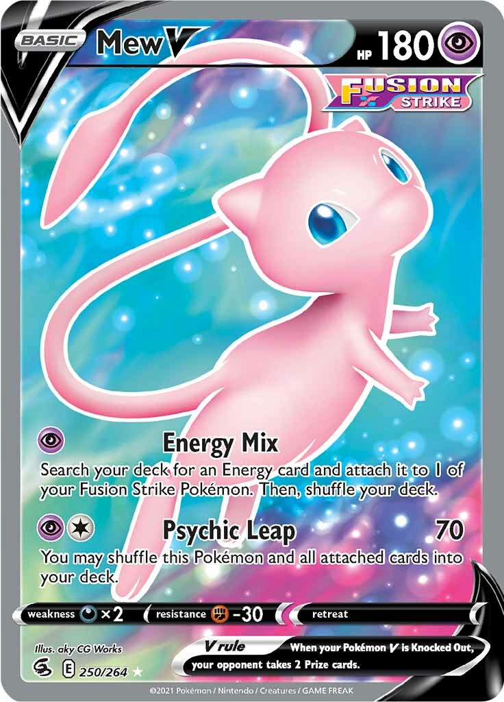 Mew V (250/264) [Sword & Shield: Fusion Strike] | Game Haven TX