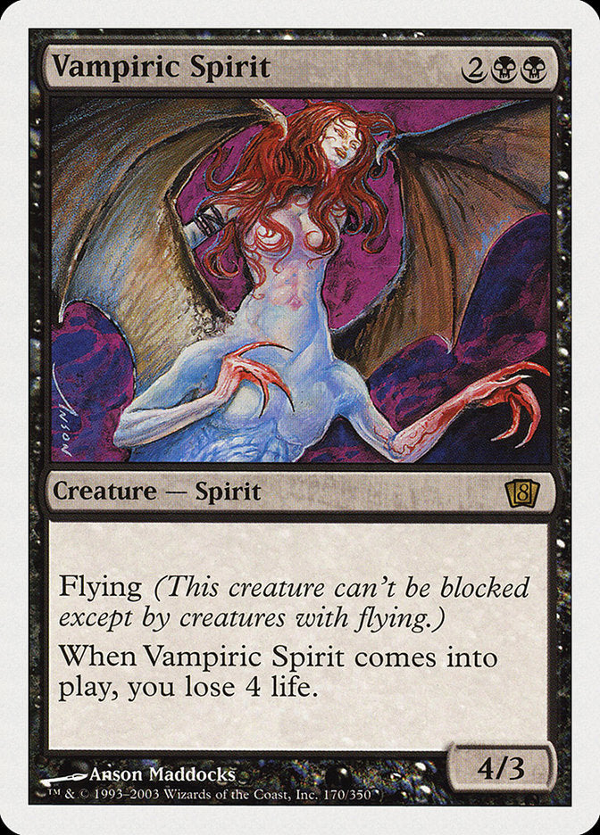 Vampiric Spirit [Eighth Edition] | Game Haven TX