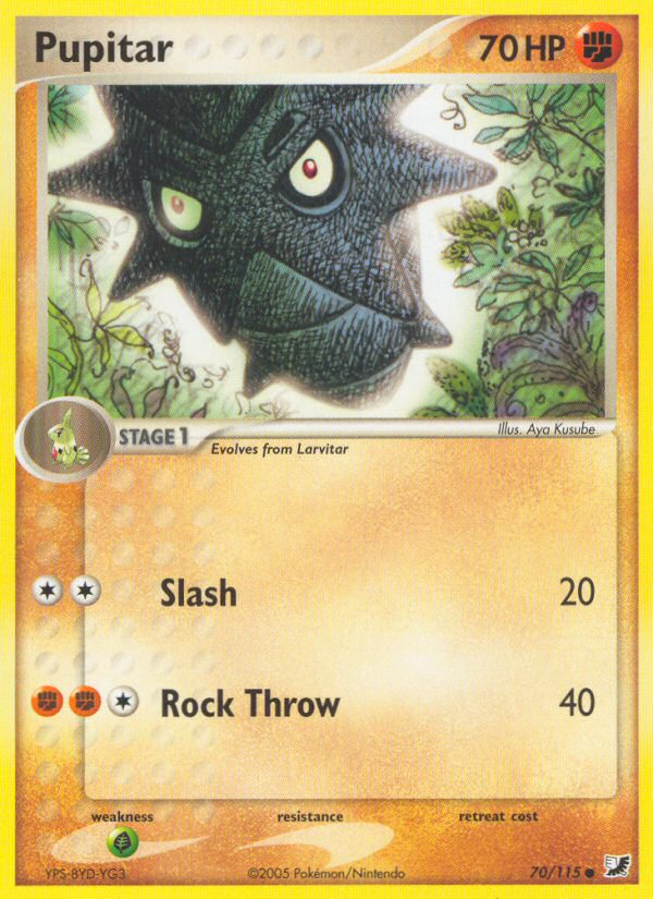 Pupitar (70/115) [EX: Unseen Forces] | Game Haven TX