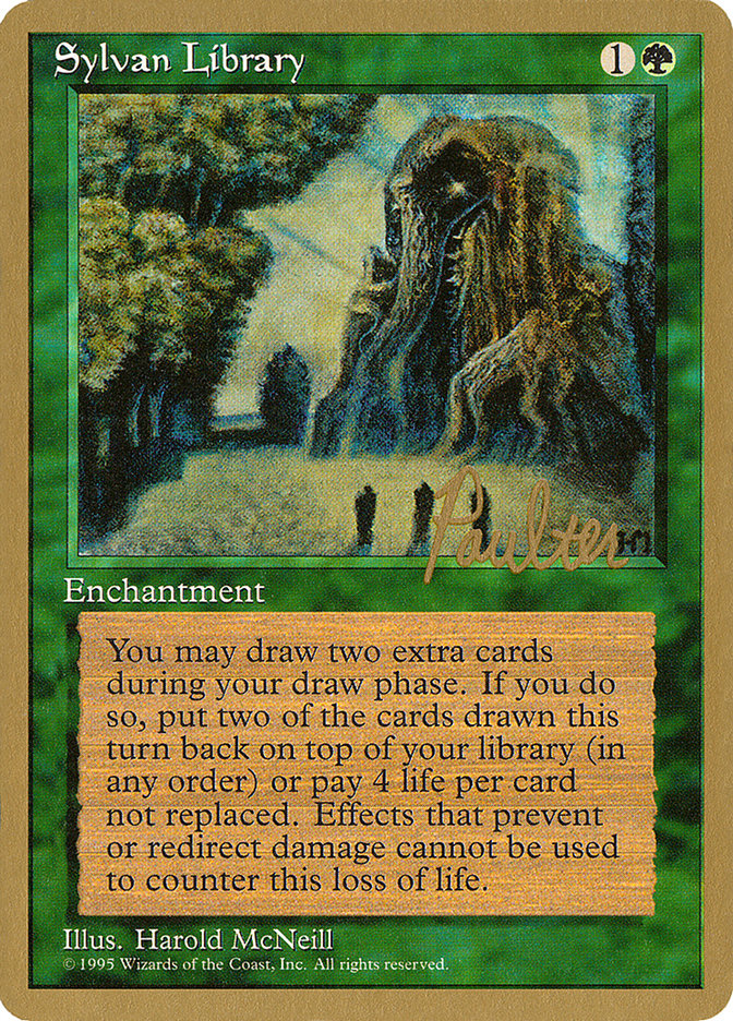 Sylvan Library (Preston Poulter) [Pro Tour Collector Set] | Game Haven TX