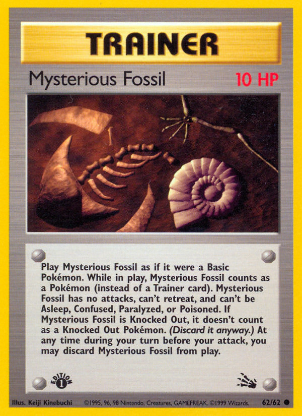 Mysterious Fossil (62/62) [Fossil 1st Edition] | Game Haven TX
