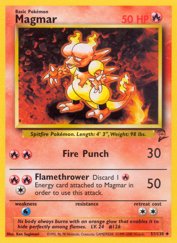 Magmar (51/130) [Base Set 2] | Game Haven TX
