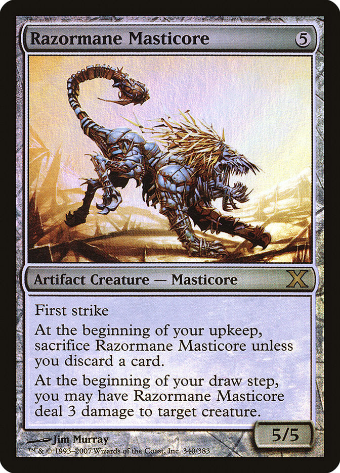 Razormane Masticore (Premium Foil) [Tenth Edition] | Game Haven TX