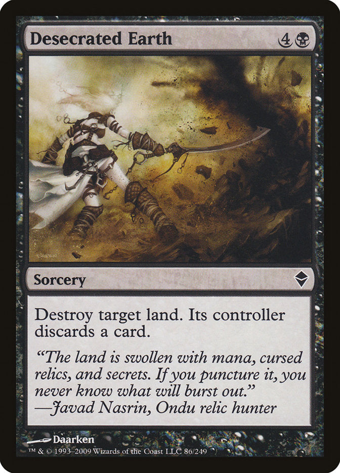 Desecrated Earth [Zendikar] | Game Haven TX