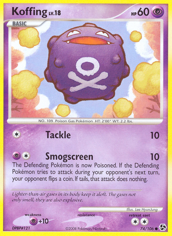 Koffing (74/106) [Diamond & Pearl: Great Encounters] | Game Haven TX