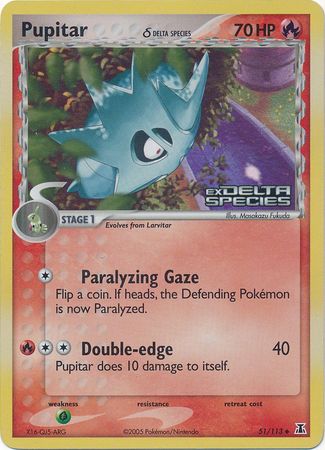 Pupitar (51/113) (Delta Species) (Stamped) [EX: Delta Species] | Game Haven TX