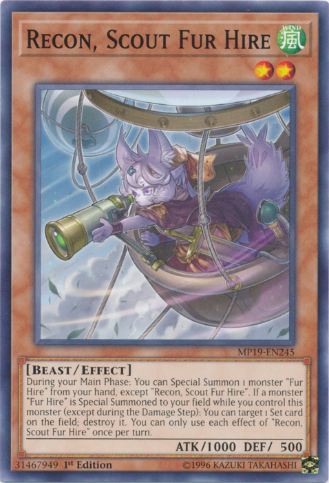 Recon, Scout Fur Hire [MP19-EN245] Common | Game Haven TX