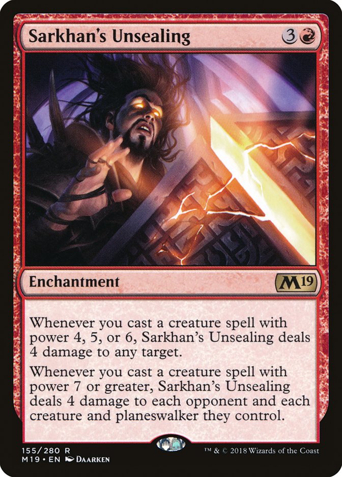 Sarkhan's Unsealing [Core Set 2019] | Game Haven TX