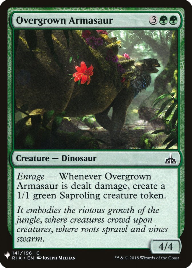 Overgrown Armasaur [Mystery Booster] | Game Haven TX