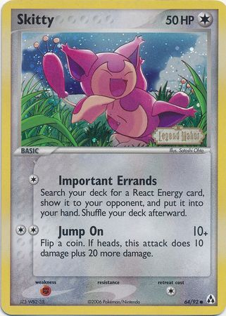 Skitty (64/92) (Stamped) [EX: Legend Maker] | Game Haven TX