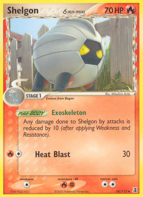 Shelgon (54/113) (Delta Species) [EX: Delta Species] | Game Haven TX