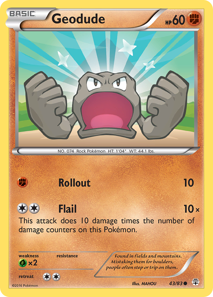 Geodude (43/83) [XY: Generations] | Game Haven TX